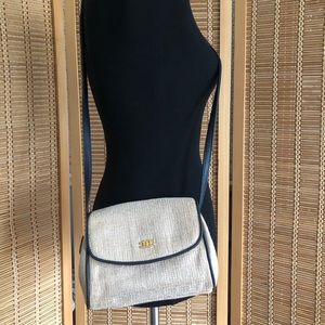 Etienne Aigner small light tan cross-body bag/purse